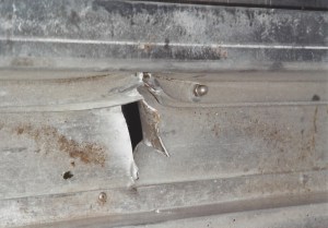 Heckstauraum (Durchschlag Blattfeder)